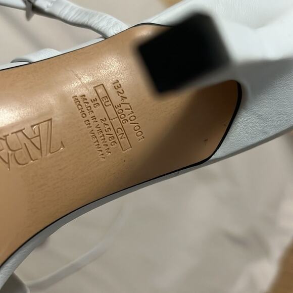 ZARA SQUARE TOE STRAPPY SANDALS SIZE 8 - Picture 7 of 7